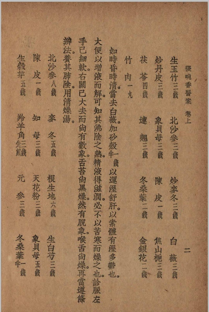 张畹香医案 张畹香 清 著 1936 大东 上海市