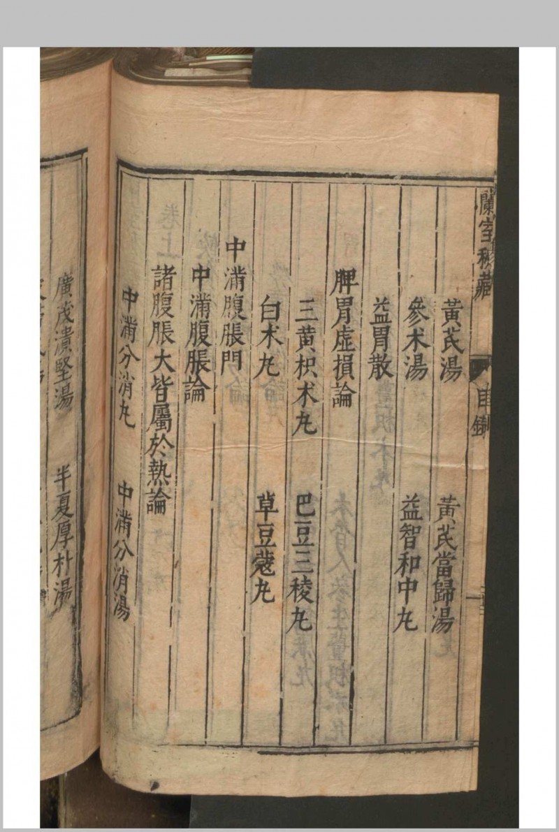 李杲  吴勉学 兰室秘藏 3卷 , 1601