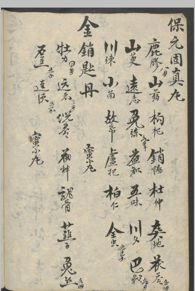 丸散药方   1900