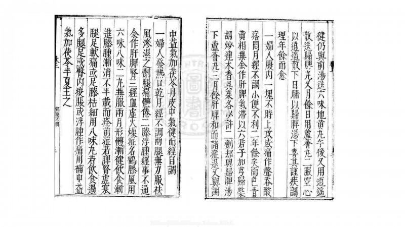 名医女科方论治验 2卷 明 薛己 撰 万历46年