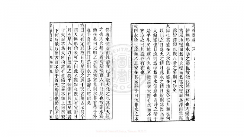 阴阳管见 一卷 (明)何唐撰 清道光11年 六安晁氏活字印本