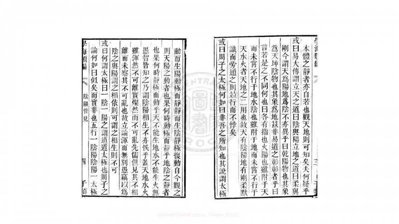 阴阳管见 一卷 (明)何唐撰 清道光11年 六安晁氏活字印本