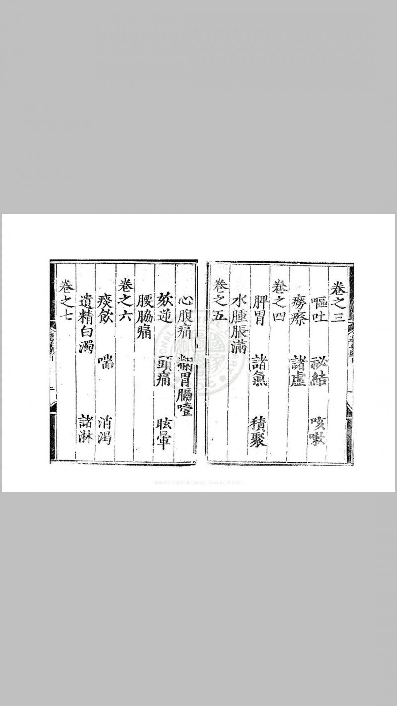 医方选要 十卷 (明)周文釆编 明嘉靖二十三年(1544)礼部刊本