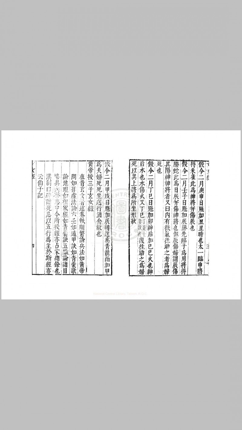 三子玄女经 一卷 (明)周履靖校 明万历间(1573-1620)金陵荆山书林刊本