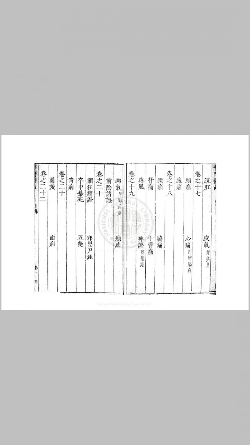 普门医品 四十八卷 (明)王化贞编 明崇祯元年(1628)东武王氏集赀刊本