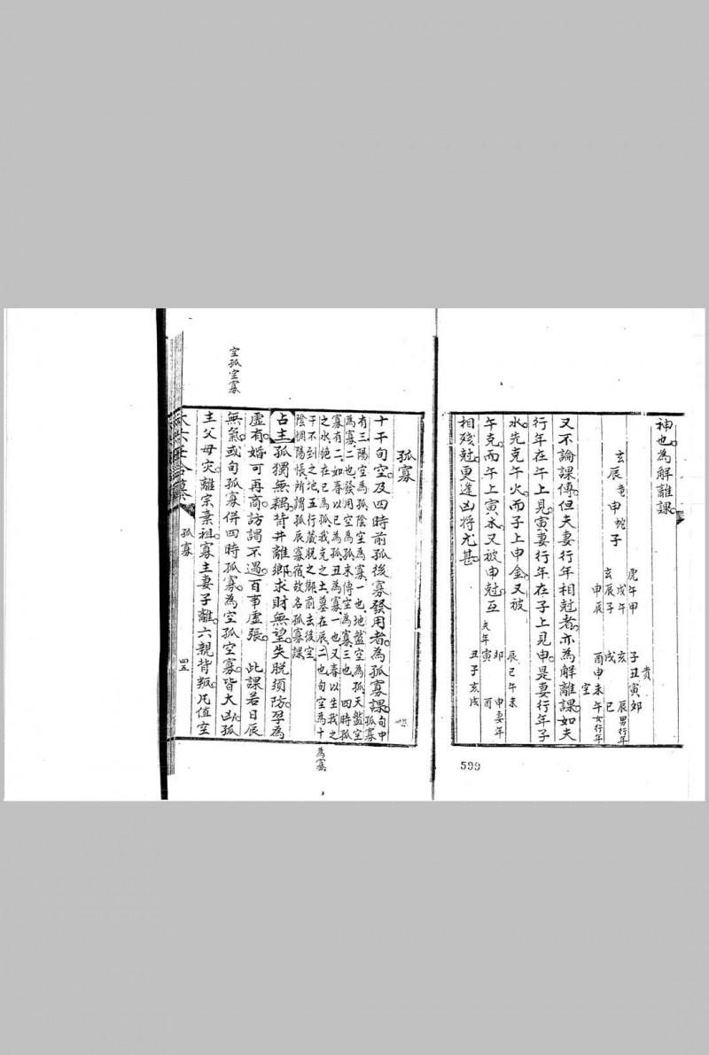 大六壬合纂八卷 (清)李云龙 汇辑 清钞本