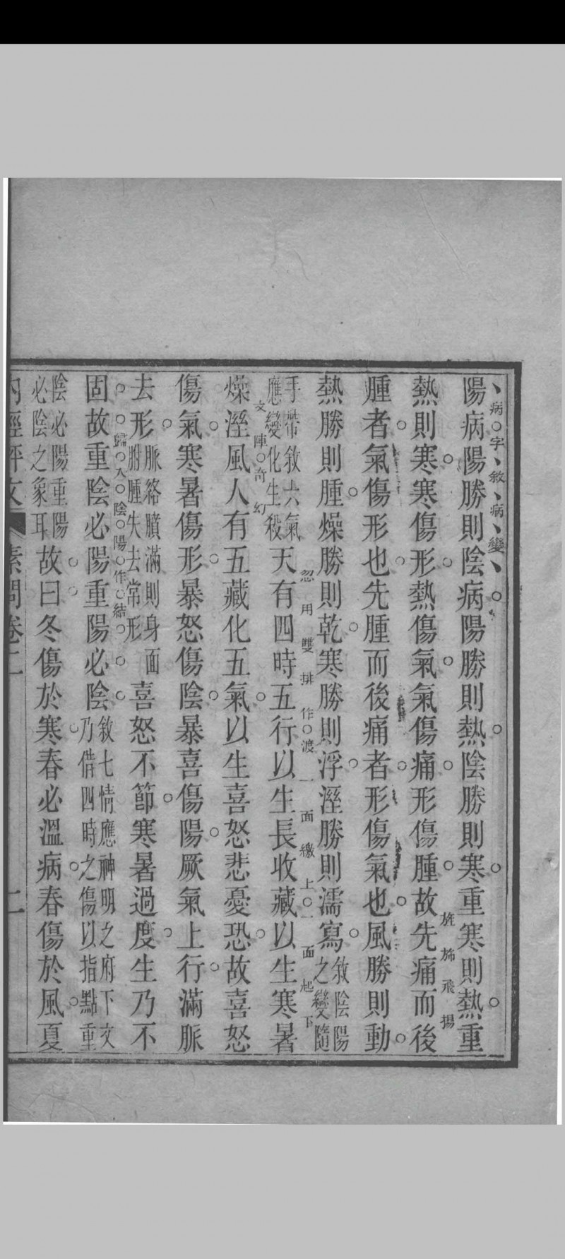 内经素问评文 （清）周雪海评注 1896