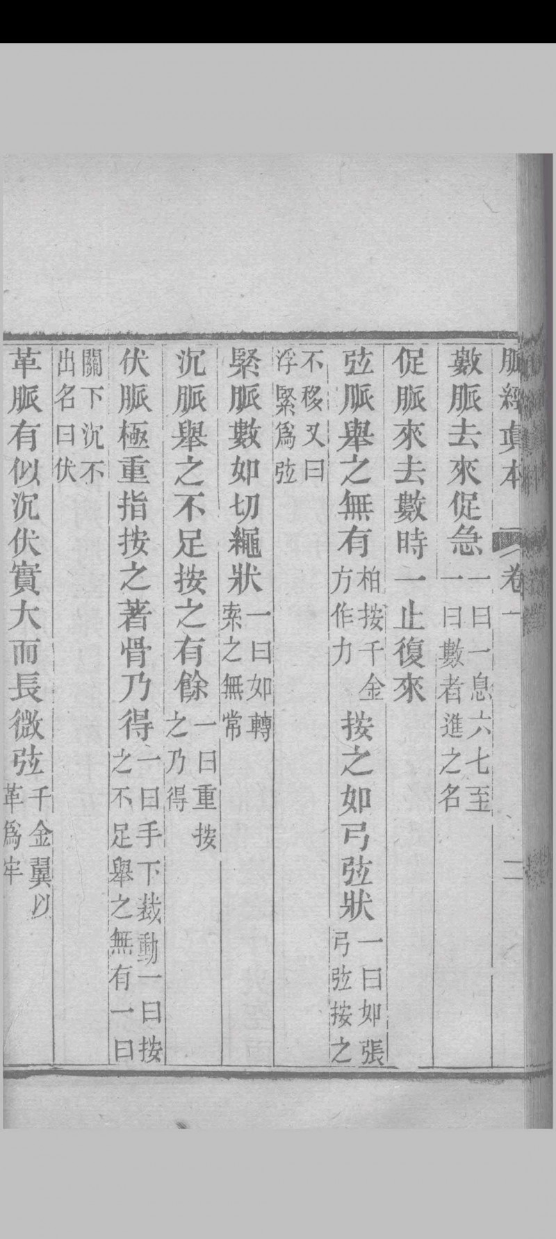 脉经真本 （晋）王淑和撰 1856