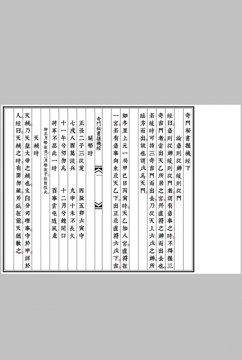 奇门遁甲握机经