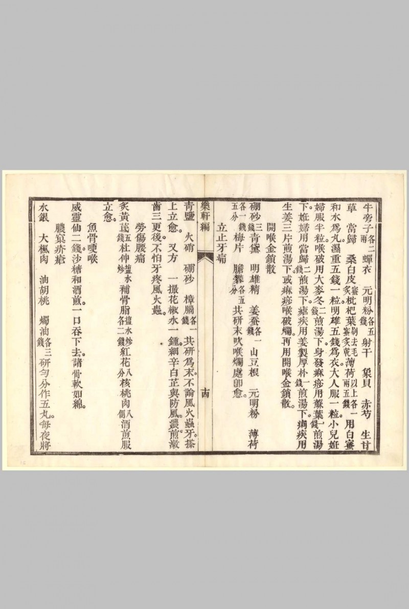 乐善普济 药方（乐轩编）谦吉纸号, 道光己酉 [1825]，蔼堂居士辑