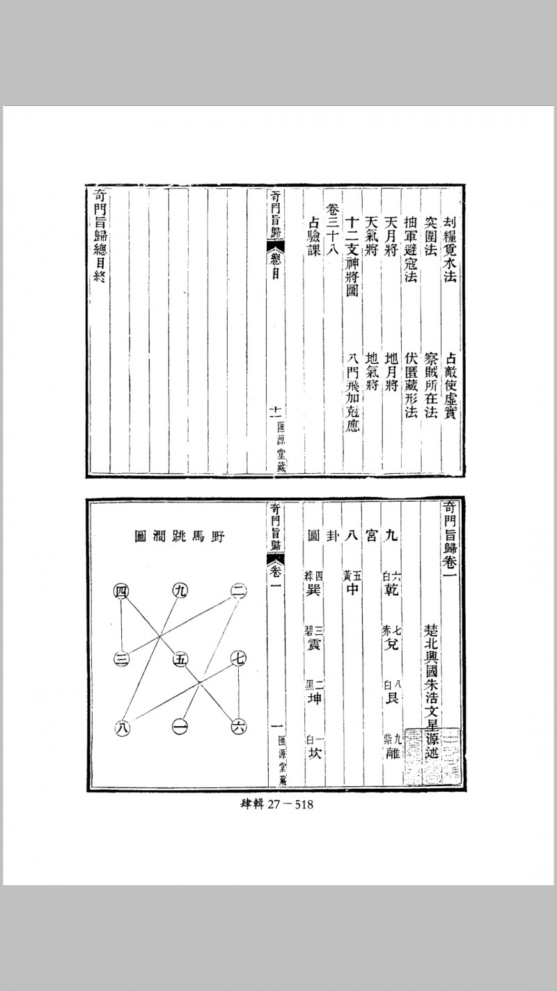 奇门旨归卅八卷